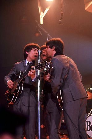 The Beatles, (George Harrison, John Lennon, Paul McCartney) live in concert, Washington D. C.