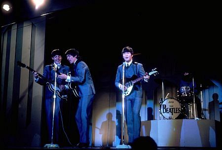 The Beatles, (Paul McCartney, George Harrison, John Lennon, Ringo Starr) live in concert, Washington D. C.