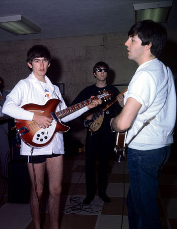 The Beatles Paul McCartney ,John Lennon, and George Harrison 1964 in Florida/**I.V.
