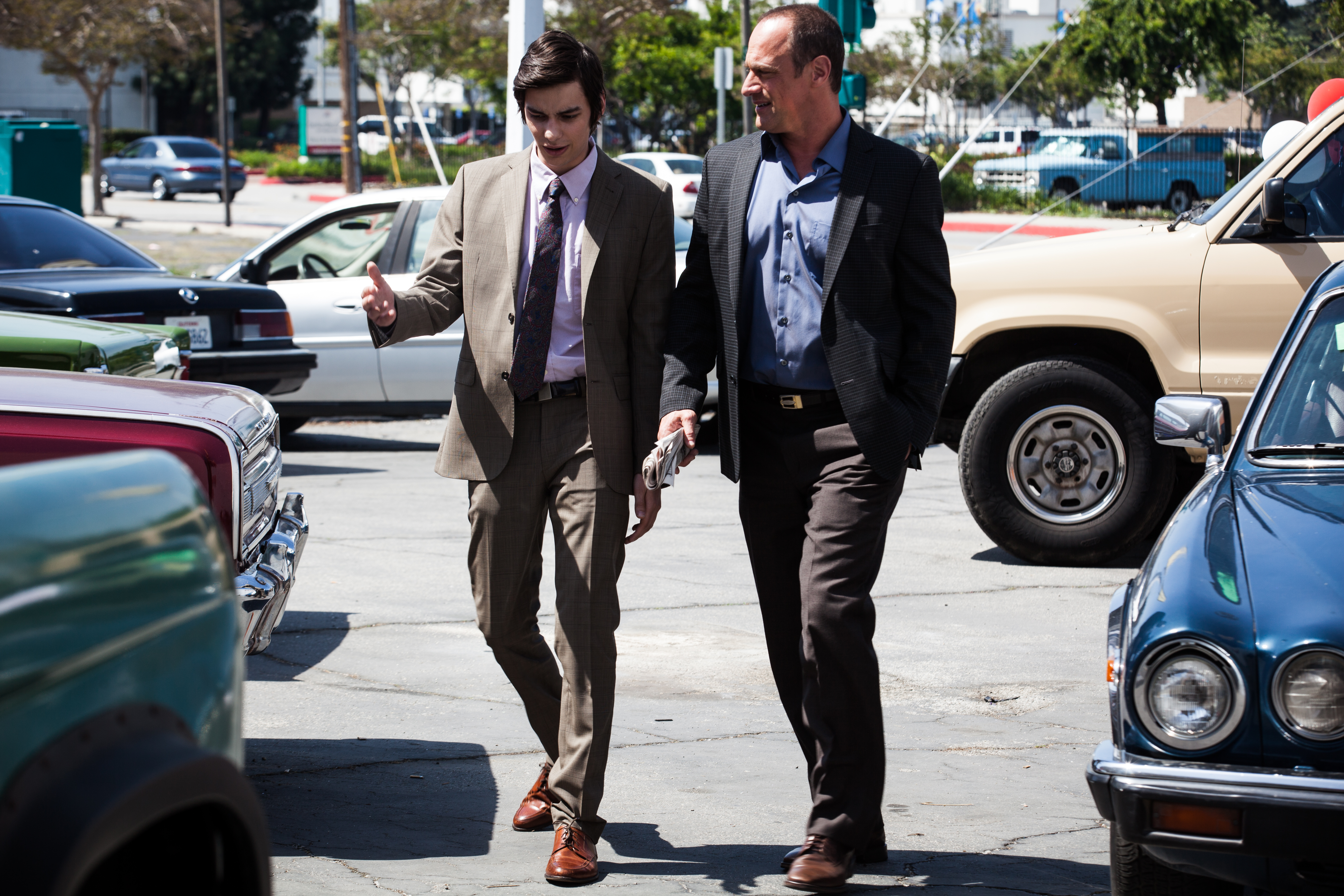 Still of Christopher Meloni and Devon Bostick in Small Time (2014)
