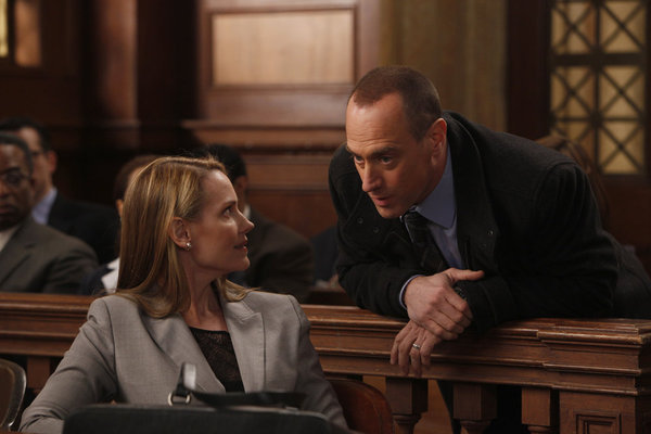 Still of Christopher Meloni and Francie Swift in Law & Order: Special Victims Unit (1999)