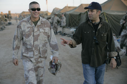 Sam Mendes and Jake Gyllenhaal in Jarhead (2005)