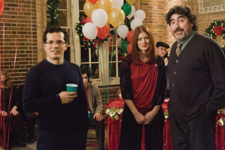 Still of John Leguizamo, Alfred Molina and Debra Messing in Nothing Like the Holidays (2008)