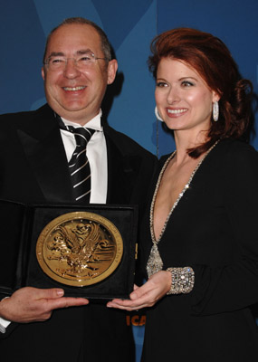 Barry Sonnenfeld and Debra Messing