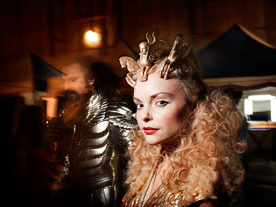 Izabella Miko as Athena in 