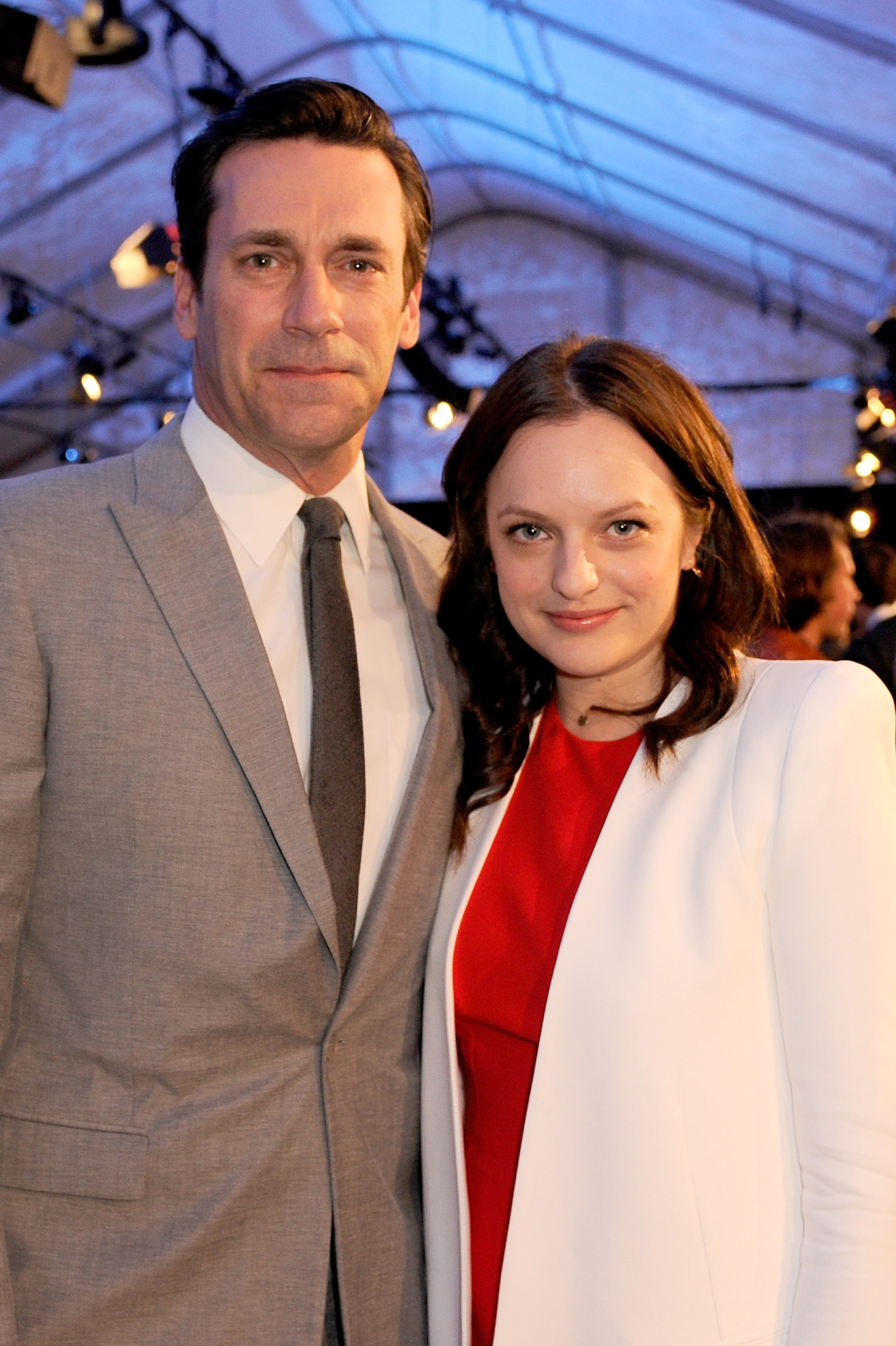 Elisabeth Moss and Jon Hamm