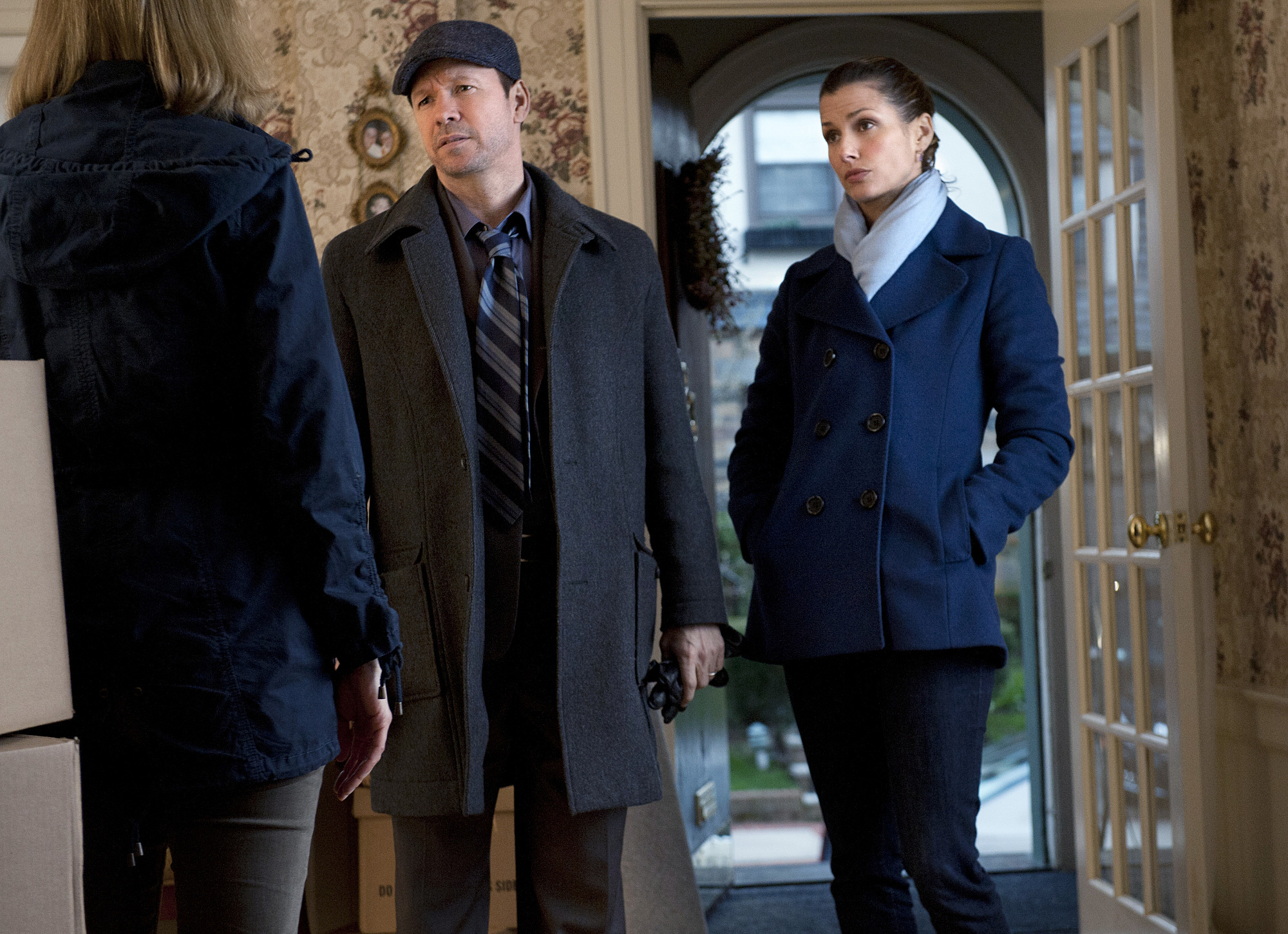 Still of Bridget Moynahan and Donnie Wahlberg in Blue Bloods (2010)