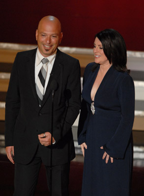 Howie Mandel and Megan Mullally