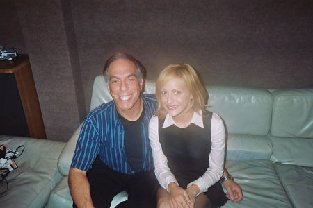 Rod Simmons with Brittany Murphy on the set of 
