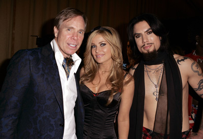 Carmen Electra, Dave Navarro and Tommy Hilfiger