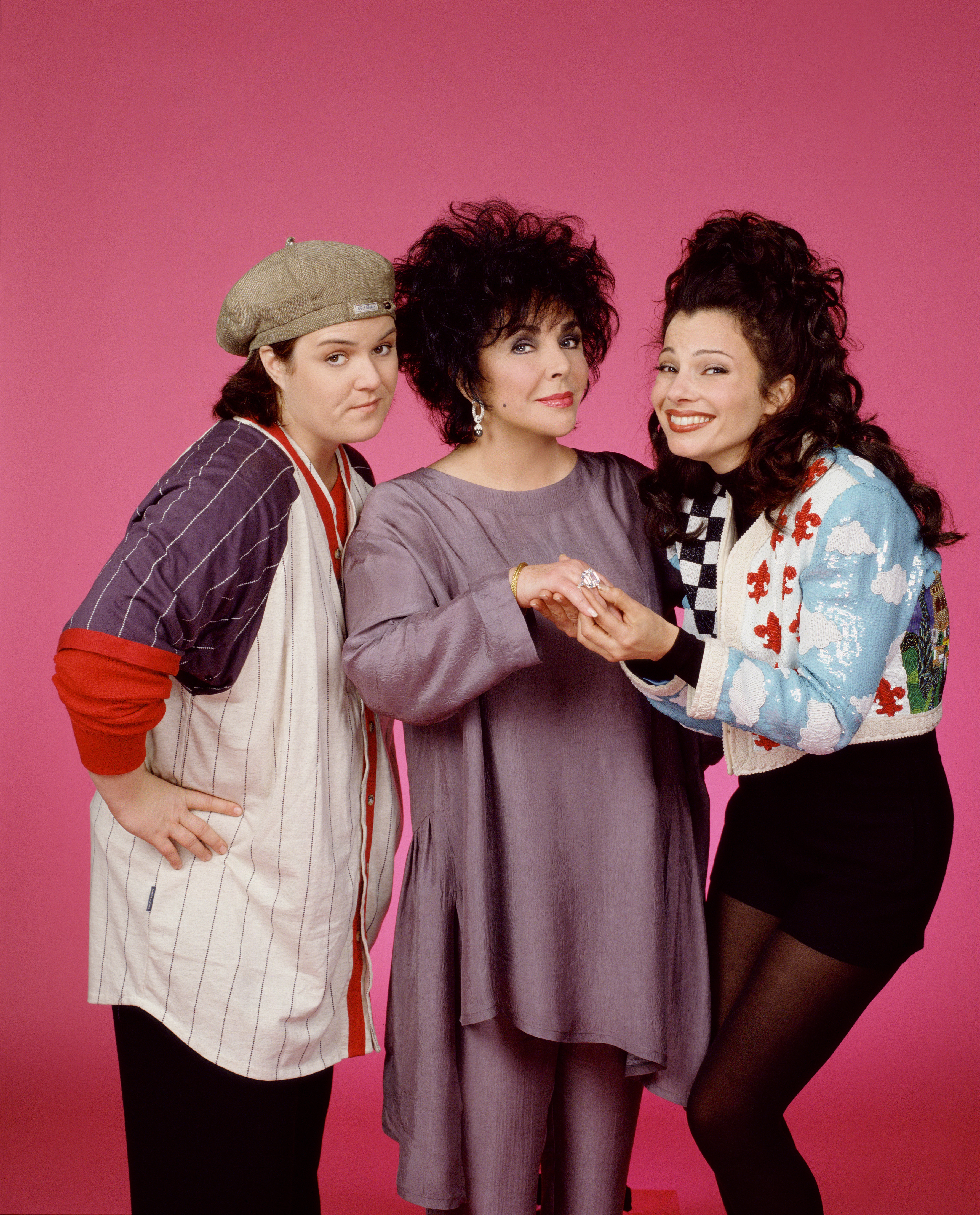 Still of Elizabeth Taylor, Fran Drescher and Rosie O'Donnell in The Nanny (1993)