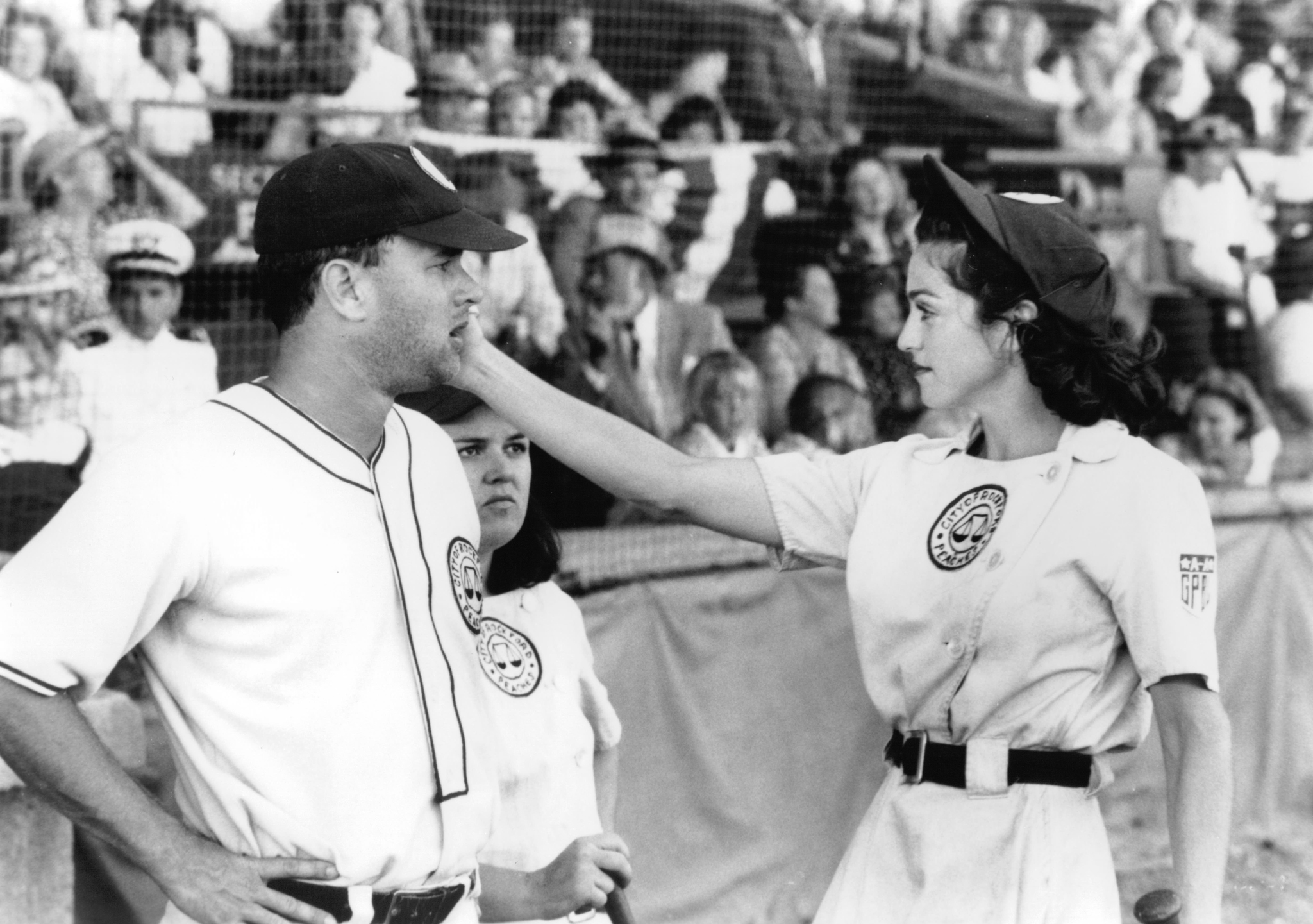 Still of Tom Hanks, Madonna and Rosie O'Donnell in A League of Their Own (1992)