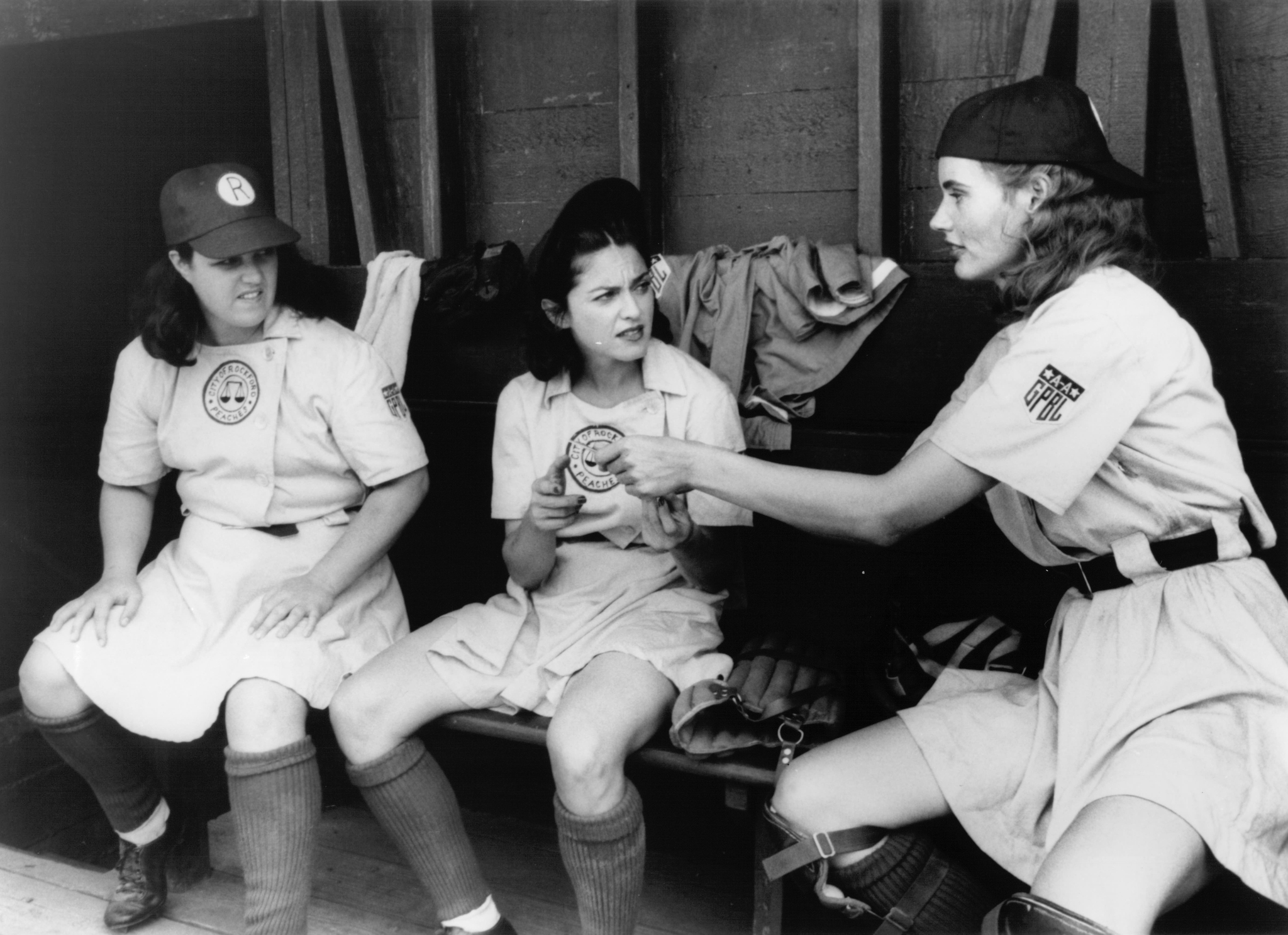 Still of Geena Davis, Madonna and Rosie O'Donnell in A League of Their Own (1992)