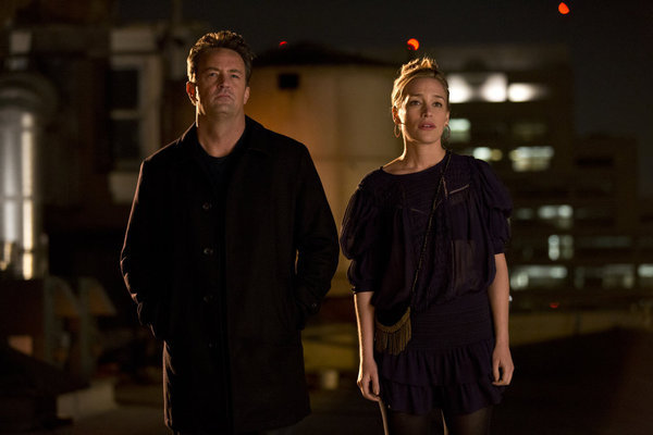 Still of Matthew Perry and Piper Perabo in Go On (2012)