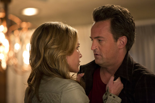 Still of Matthew Perry and Piper Perabo in Go On (2012)