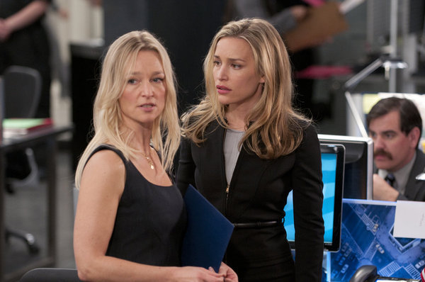 Still of Piper Perabo and Kari Matchett in Covert Affairs (2010)