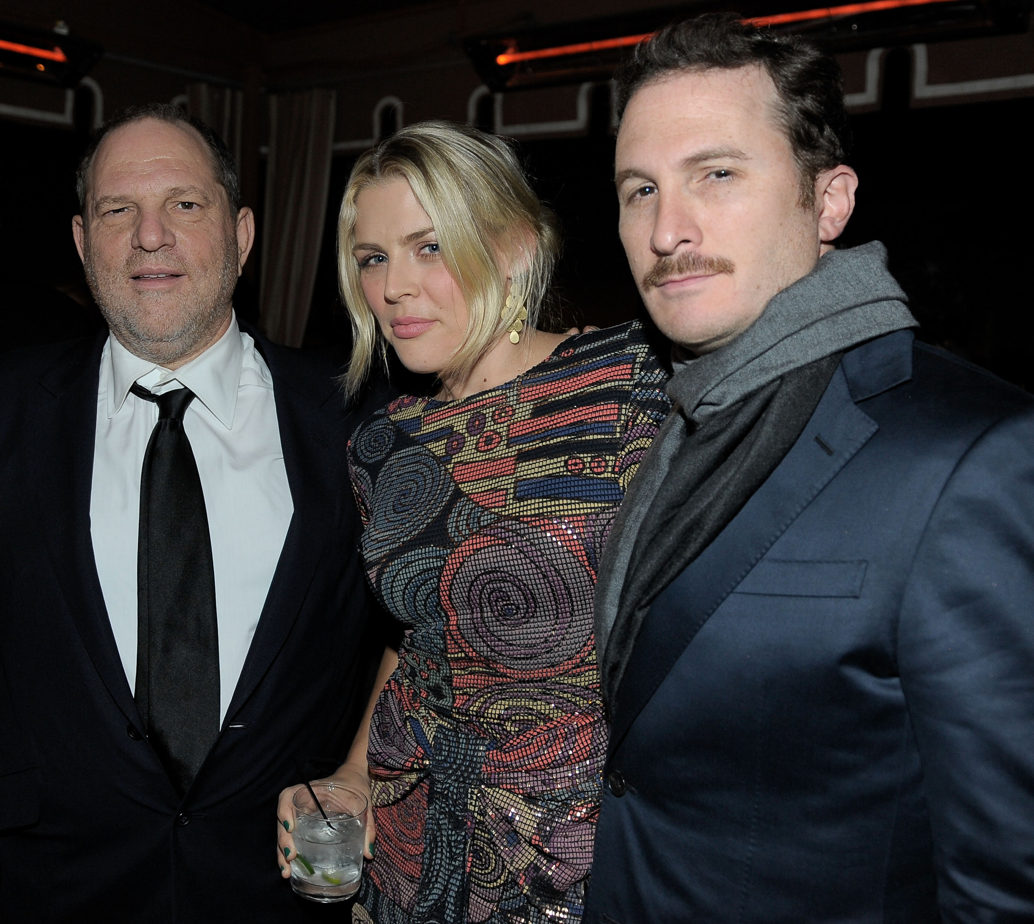 Darren Aronofsky, Busy Philipps and Harvey Weinstein