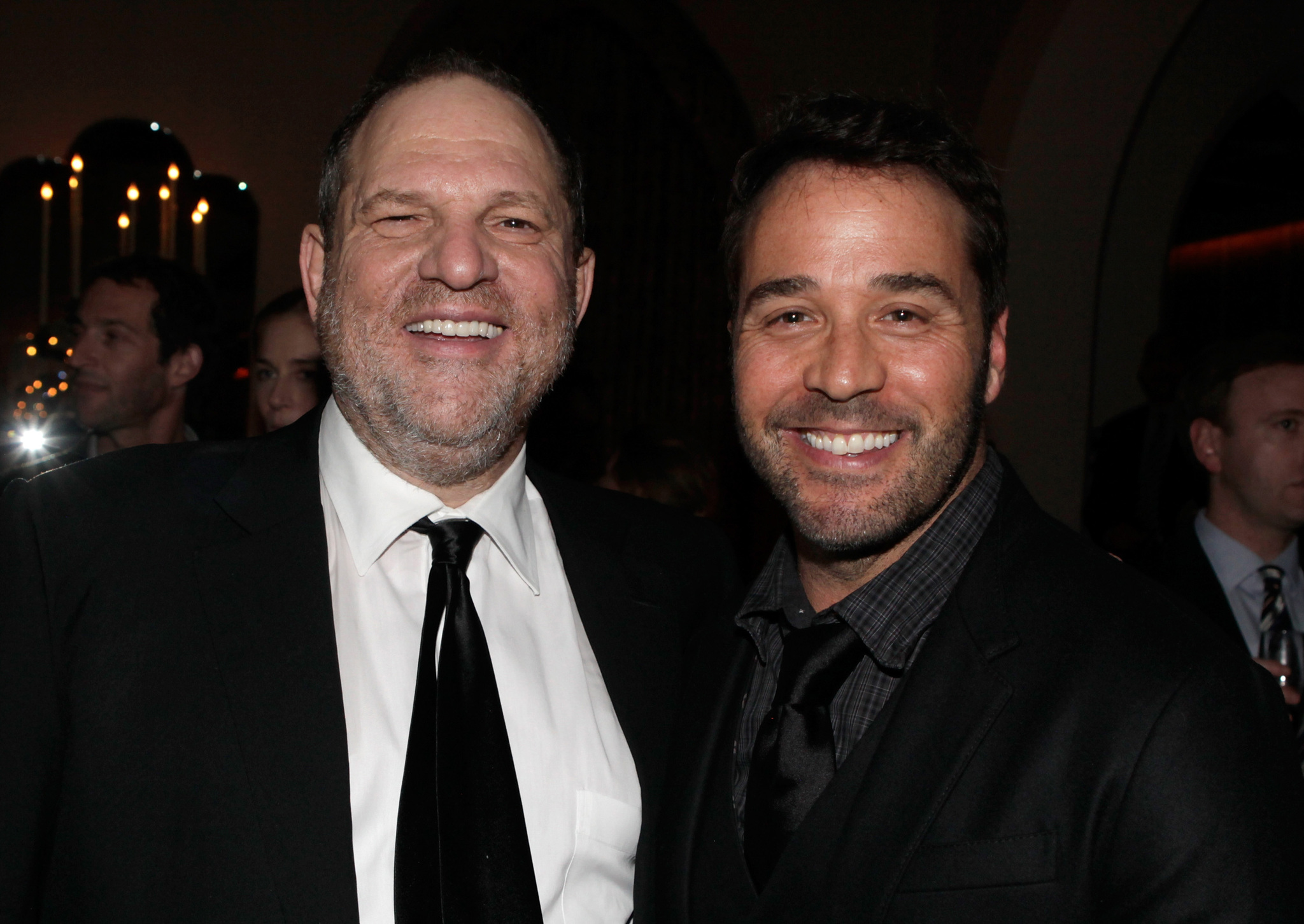 Jeremy Piven and Harvey Weinstein