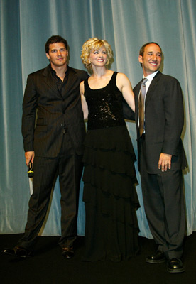 David Boreanaz, Monica Potter and Jon Sherman at event of I'm with Lucy (2002)