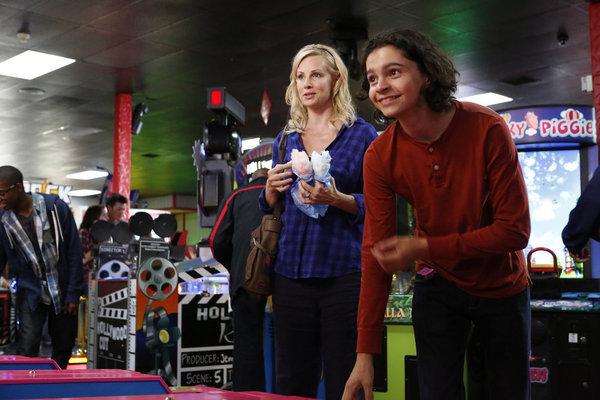 Still of Monica Potter and Max Burkholder in Parenthood (2010)