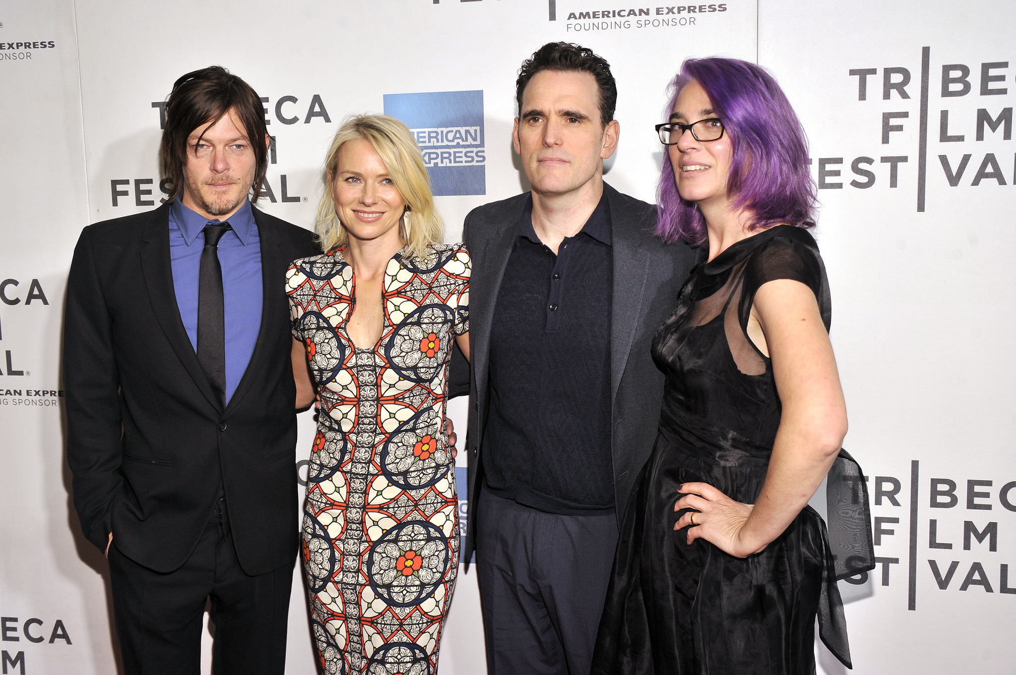 Matt Dillon, Norman Reedus, Laurie Collyer and Naomi Watts at event of Sunlight Jr. (2013)