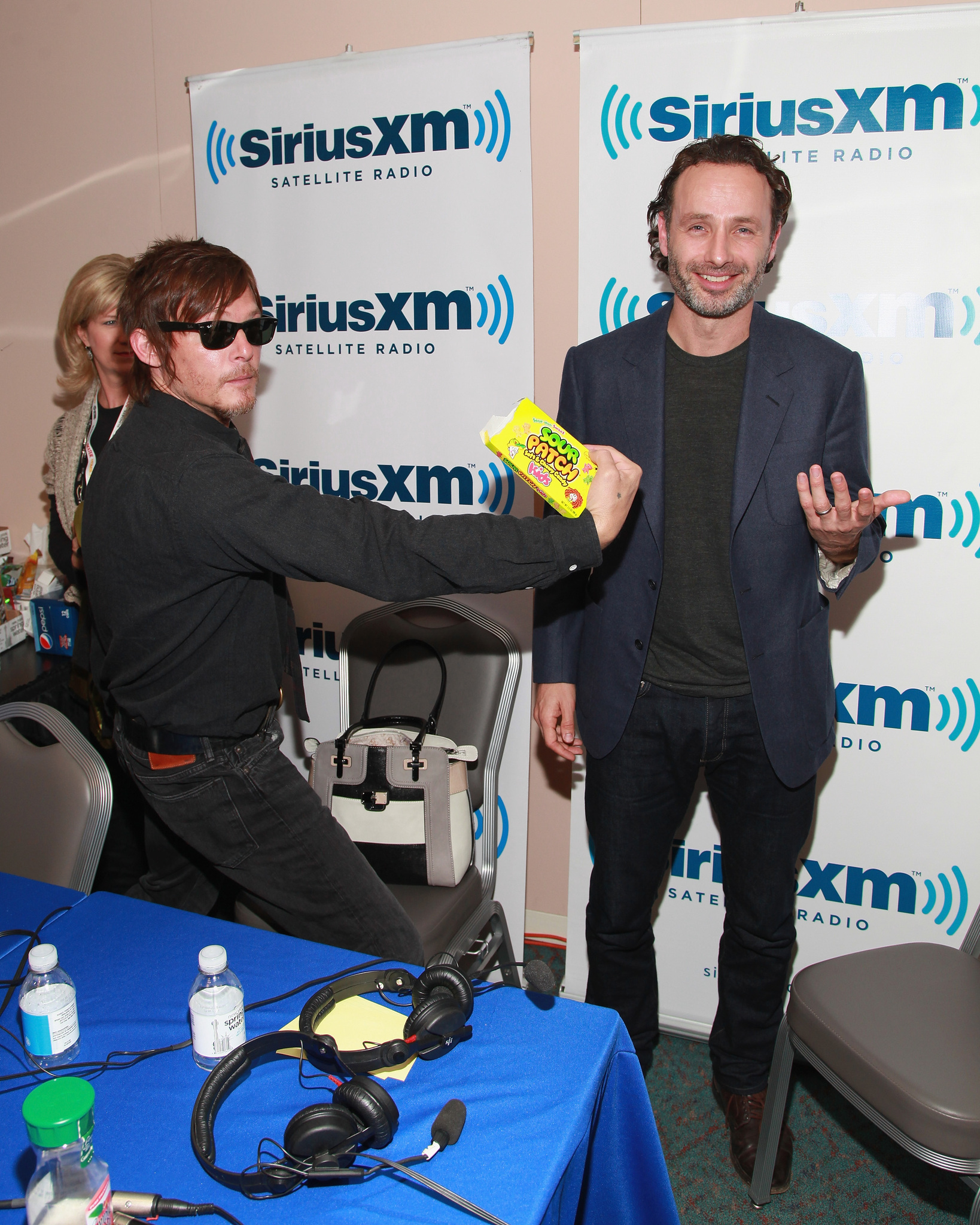 Norman Reedus and Andrew Lincoln at event of Vaiksciojantys negyveliai (2010)