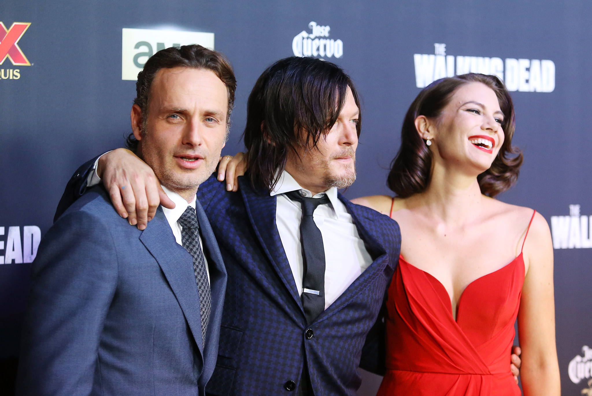 Norman Reedus, Andrew Lincoln and Lauren Cohan at event of Vaiksciojantys negyveliai (2010)
