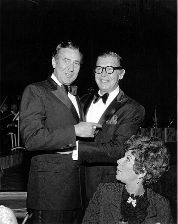 Milton Berle & Carl Reiner at Academy Of TV Arts & Sciences Party, 1968.