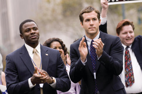 Still of Ryan Reynolds and Derek Luke in Definitely, Maybe (2008)