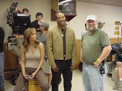 Tyra Banks, Busta Rhymes and Rick Rosenthal in Halloween: Resurrection (2002)