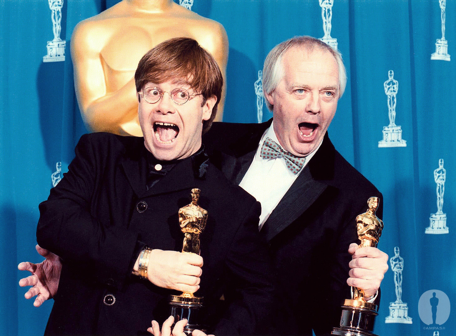 Elton John and Tim Rice at event of The 67th Annual Academy Awards (1995)