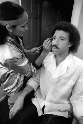 Lionel Richie during the making of a music video