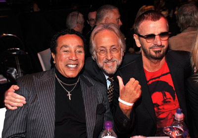 Smokey Robinson, Neil Portnow and Ringo Starr