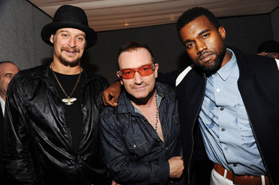 Kid Rock, Bono and Kanye West