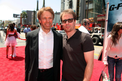 Jerry Bruckheimer and Sam Rockwell at event of G Burys (2009)