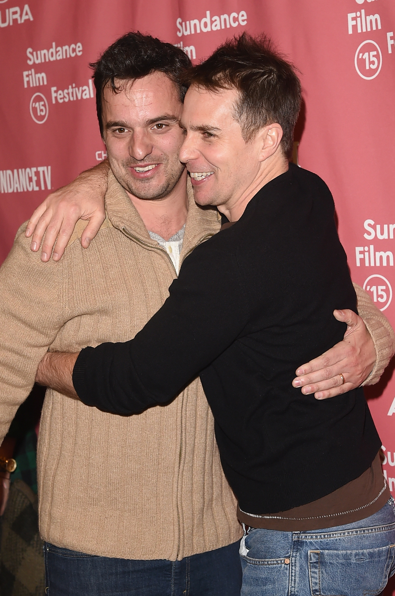 Sam Rockwell and Jake Johnson at event of Digging for Fire (2015)