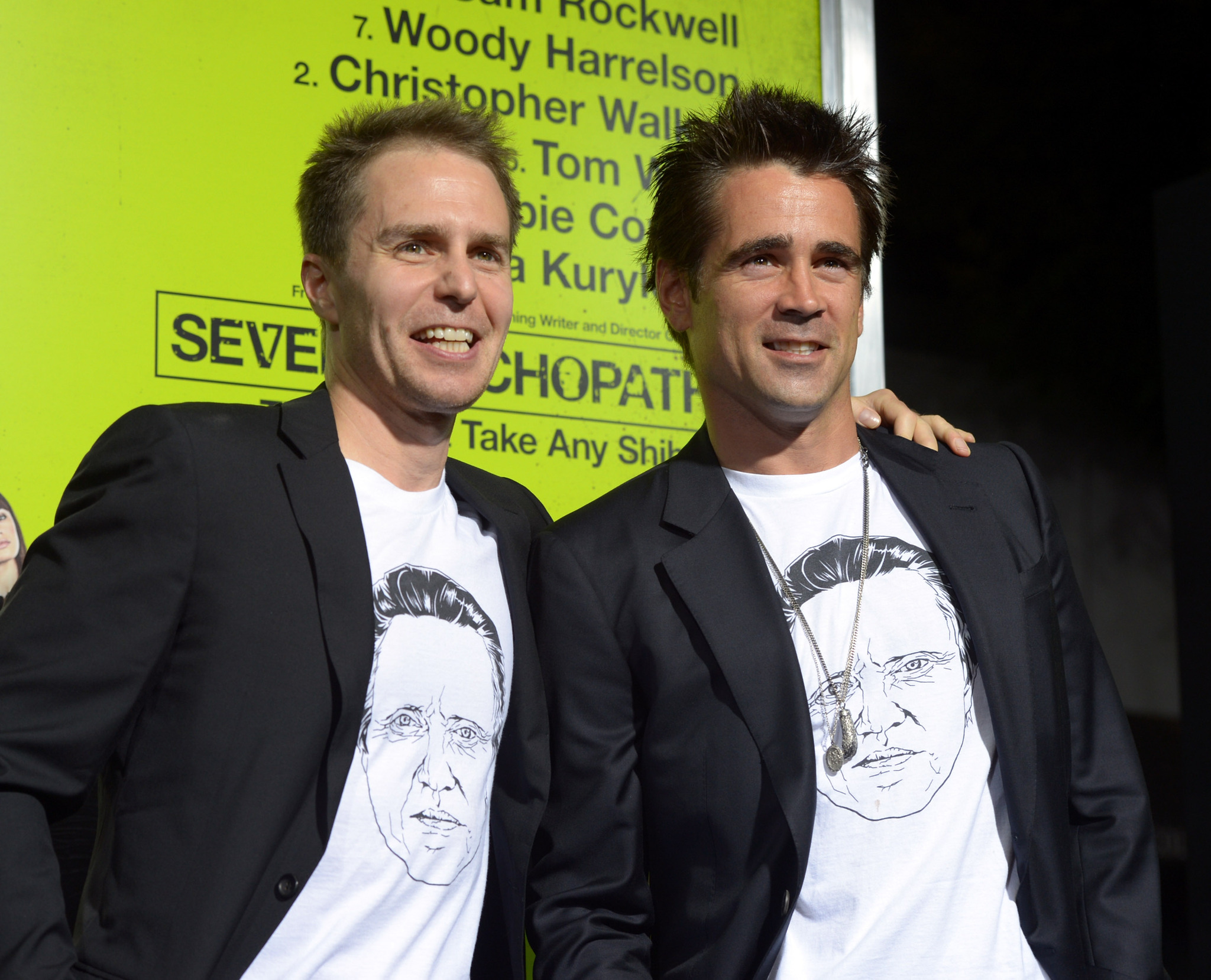 Sam Rockwell and Colin Farrell at event of Septyni psichopatai (2012)