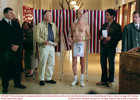 Still of Gene Hackman, Ray Romano and Ed Fielding in Welcome to Mooseport (2004)