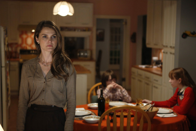 Still of Keri Russell and Keidrich Sellati in The Americans (2013)