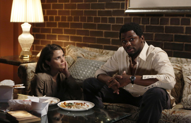 Still of Keri Russell and Derek Luke in The Americans (2013)