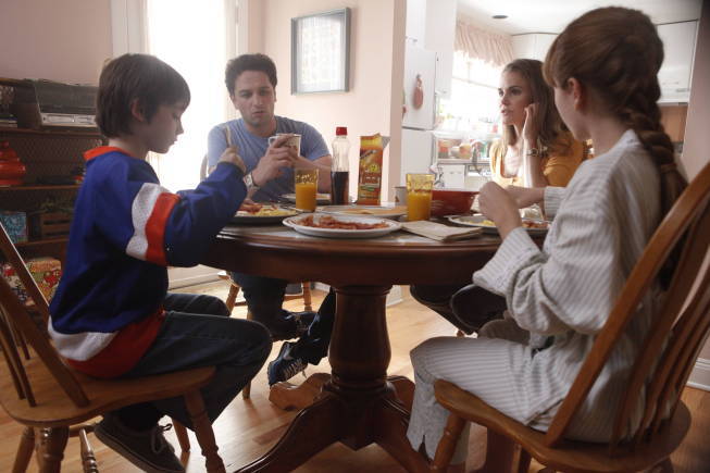 Still of Keri Russell, Craig Blankenhorn, Matthew Rhys, Henry Jennings and Keidrich Sellati in The Americans (2013)