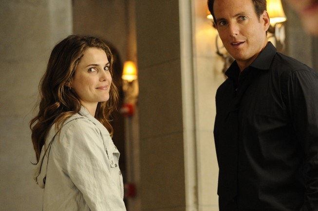 Still of Will Arnett and Keri Russell in Running Wilde (2010)