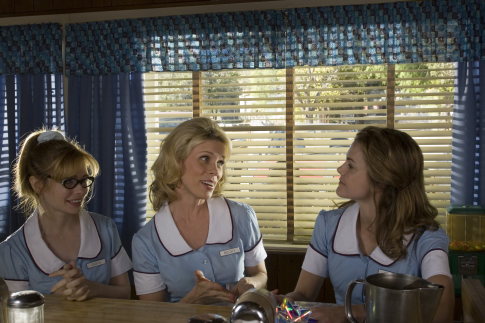 Still of Keri Russell, Cheryl Hines and Adrienne Shelly in Waitress (2007)