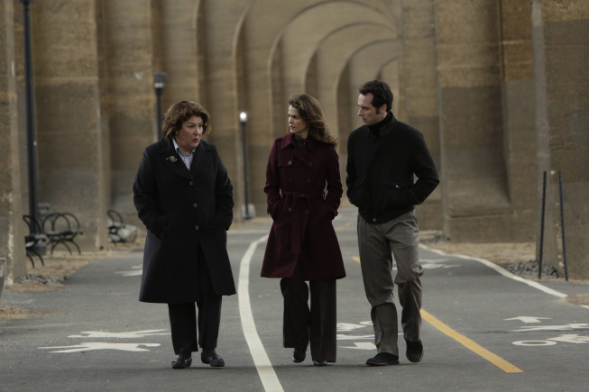 Still of Keri Russell, Margo Martindale and Matthew Rhys in The Americans (2013)