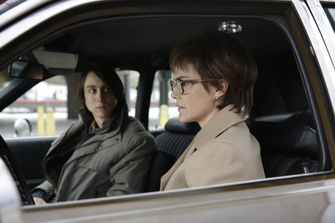 Still of Keri Russell and Owen Campbell in The Americans (2013)