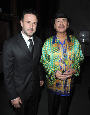David Arquette and Carlos Santana