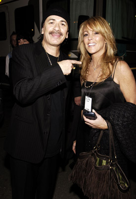 Carlos Santana and Dina Lohan at event of 2005 American Music Awards (2005)