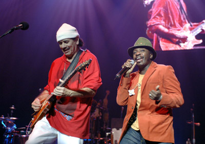 Carlos Santana and Anthony Hamilton