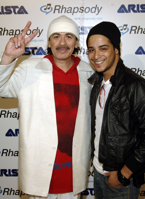Carlos Santana and Mario Vazquez