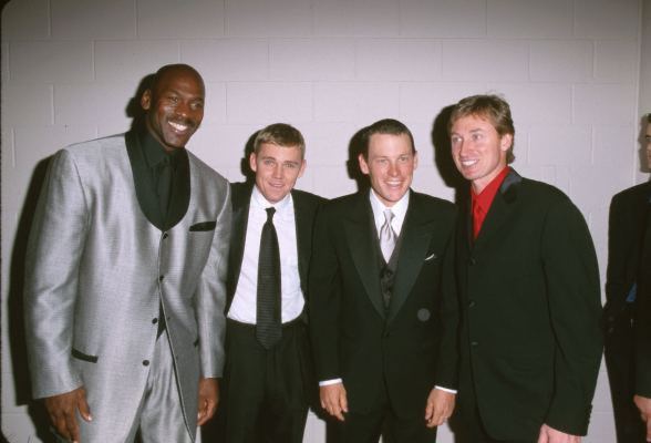 Wayne Gretzky, Michael Jordan and Ricky Schroder
